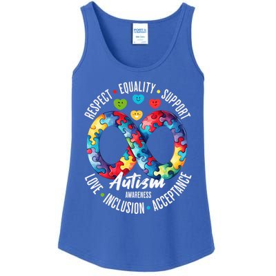 Autism Awareness Respect Equality Support Cute Gift Ladies Essential Tank