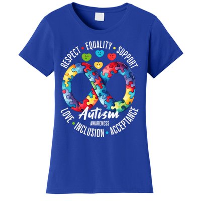 Autism Awareness Respect Equality Support Cute Gift Women's T-Shirt