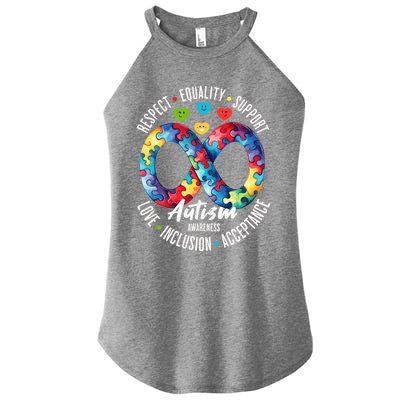 Autism Awareness Respect Equality Support Cute Gift Women's Perfect Tri Rocker Tank