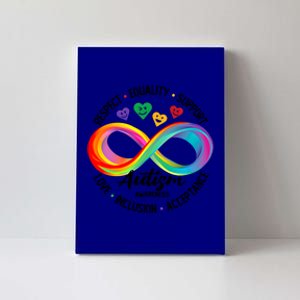 Autism Awareness Respect Equality Support Love Inclusion Gift Canvas