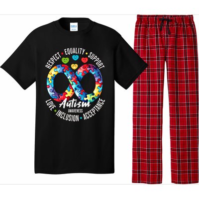 Autism Awareness Respect Equality Support Gift Pajama Set