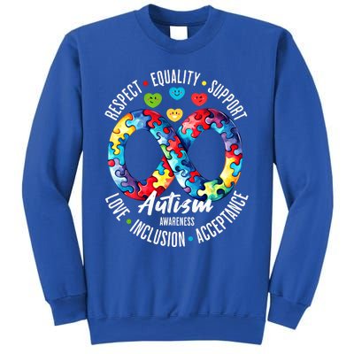 Autism Awareness Respect Equality Support Gift Sweatshirt