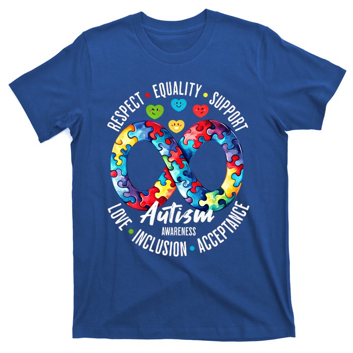 Autism Awareness Respect Equality Support Gift T-Shirt