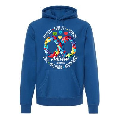 Autism Awareness Respect Equality Support Gift Premium Hoodie