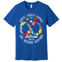 Autism Awareness Respect Equality Support Gift Premium T-Shirt