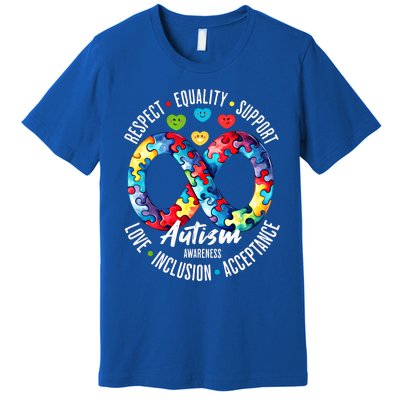 Autism Awareness Respect Equality Support Gift Premium T-Shirt