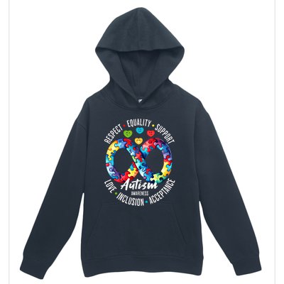 Autism Awareness Respect Equality Support Gift Urban Pullover Hoodie