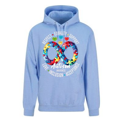 Autism Awareness Respect Equality Support Gift Unisex Surf Hoodie