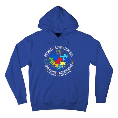 Autism Awareness Respect Love Support Autism Meaningful Gift Hoodie