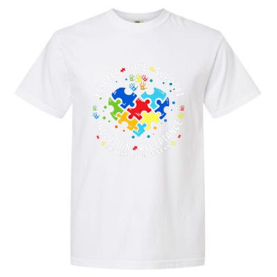 Autism Awareness Respect Love Support Autism Meaningful Gift Garment-Dyed Heavyweight T-Shirt