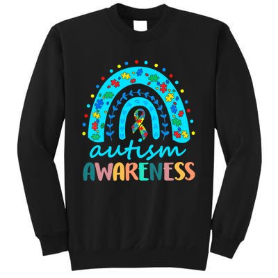 Autism Awareness Rainbow Puzzle Autism Awareness Month Sweatshirt