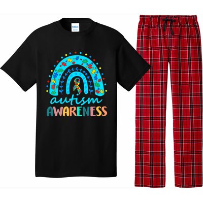 Autism Awareness Rainbow Puzzle Autism Awareness Month Pajama Set