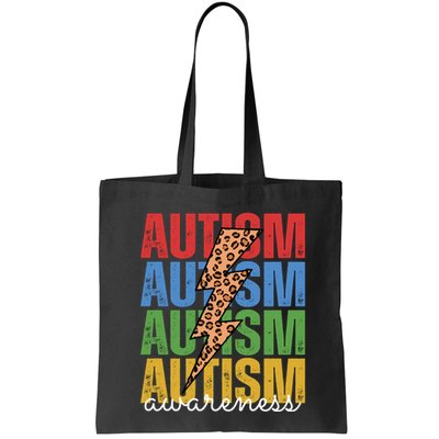 Autism Awareness Retro Cheetah Lightning Bag