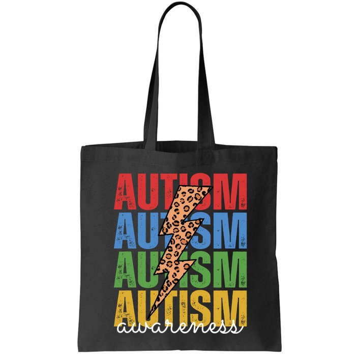 Autism Awareness Retro Cheetah Lightning Bag