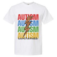 Autism Awareness Retro Cheetah Lightning Garment-Dyed Heavyweight T-Shirt