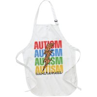 Autism Awareness Retro Cheetah Lightning Apron