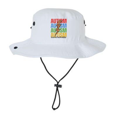 Autism Awareness Retro Cheetah Lightning Bucket Hat