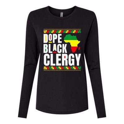 African American Religious Proud Dope Black Clergy Womens Cotton Relaxed Long Sleeve T-Shirt