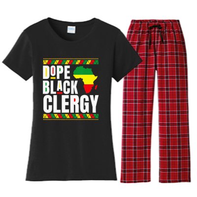 African American Religious Proud Dope Black Clergy Women's Flannel Pajama Set