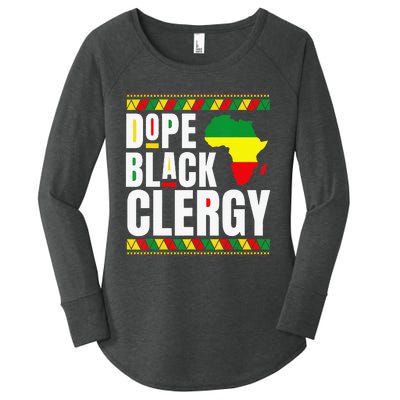 African American Religious Proud Dope Black Clergy Women's Perfect Tri Tunic Long Sleeve Shirt