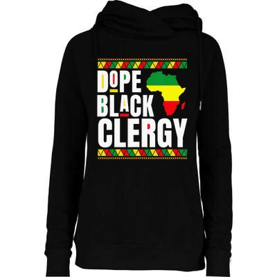 African American Religious Proud Dope Black Clergy Womens Funnel Neck Pullover Hood