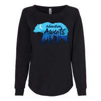 Adventure Awaits Retro Summer Camping Womens California Wash Sweatshirt