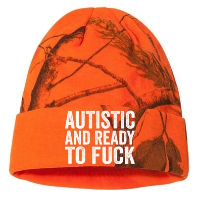 Autistic And Ready To Fuck Gift Kati Licensed 12" Camo Beanie