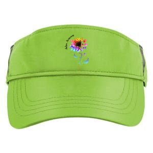 Autism Awareness Rainbow Sunflower Adult Drive Performance Visor