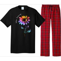 Autism Awareness Rainbow Sunflower Pajama Set