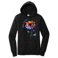 Autism Awareness Rainbow Sunflower Women's Pullover Hoodie