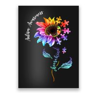 Autism Awareness Rainbow Sunflower Poster