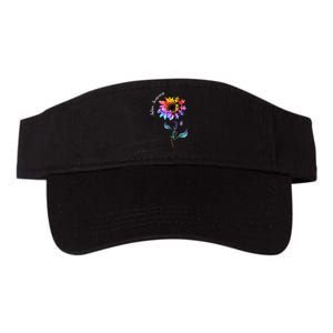 Autism Awareness Rainbow Sunflower Valucap Bio-Washed Visor