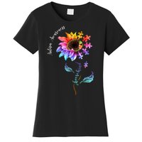 Autism Awareness Rainbow Sunflower Women's T-Shirt