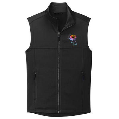 Autism Awareness Rainbow Sunflower Collective Smooth Fleece Vest