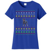 An Awesome Rottweiler Ugly Christmas Design Funny Gift Women's T-Shirt