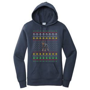 An Awesome Rottweiler Ugly Christmas Design Funny Gift Women's Pullover Hoodie