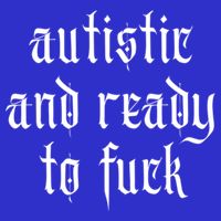 Autistic And Ready To Fuck Goth Autism Tism Punk Grunge Great Gift 16 in Basic Backpack