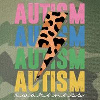 Autism Awareness Retro Cheetah Legacy Tie Dye Trucker Hat