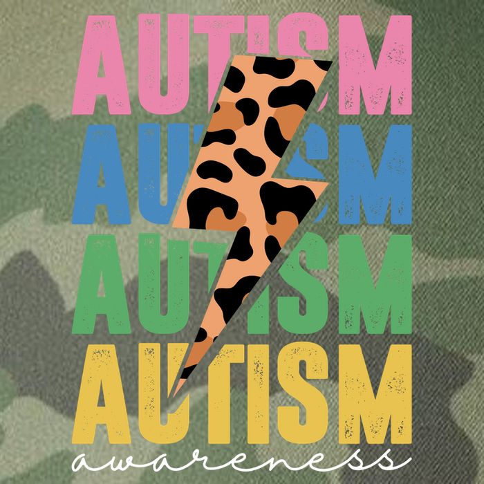 Autism Awareness Retro Cheetah Legacy Tie Dye Trucker Hat
