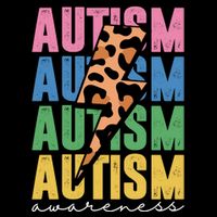 Autism Awareness Retro Cheetah 16 in Basic Backpack