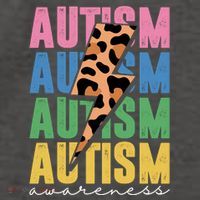 Autism Awareness Retro Cheetah Vector Backpack