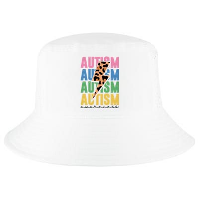 Autism Awareness Retro Cheetah Cool Comfort Performance Bucket Hat