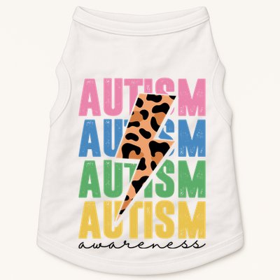 Autism Awareness Retro Cheetah Doggie Tank