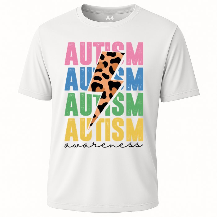 Autism Awareness Retro Cheetah Performance Shirt