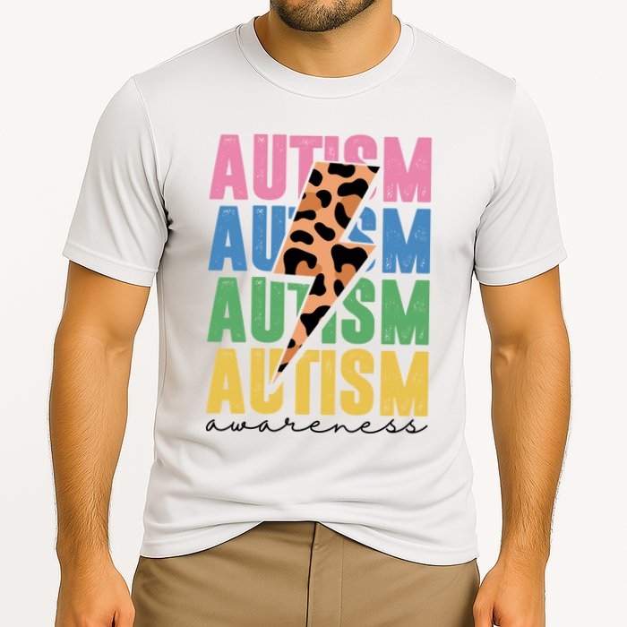 Autism Awareness Retro Cheetah Performance Shirt