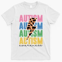 Autism Awareness Retro Cheetah T-Shirt