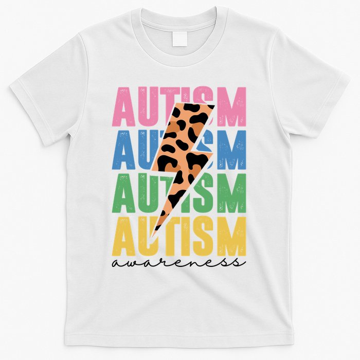 Autism Awareness Retro Cheetah T-Shirt