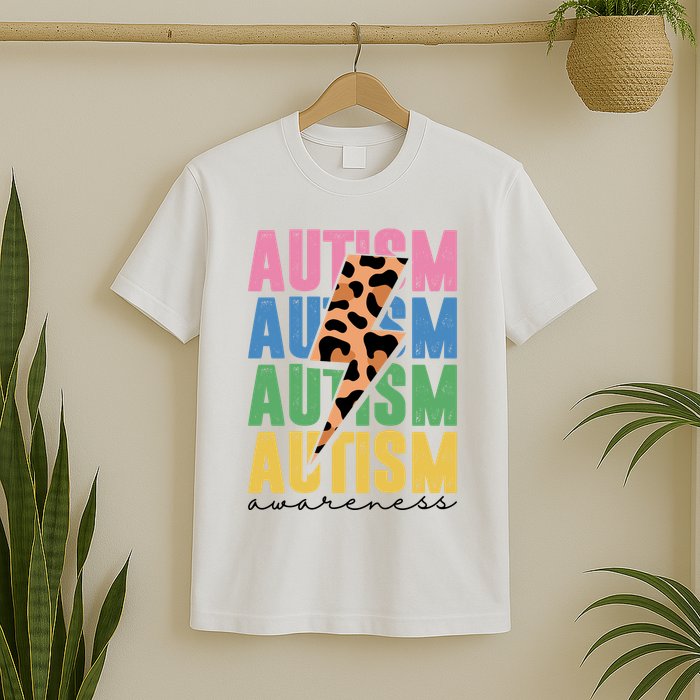Autism Awareness Retro Cheetah T-Shirt