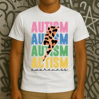Autism Awareness Retro Cheetah T-Shirt