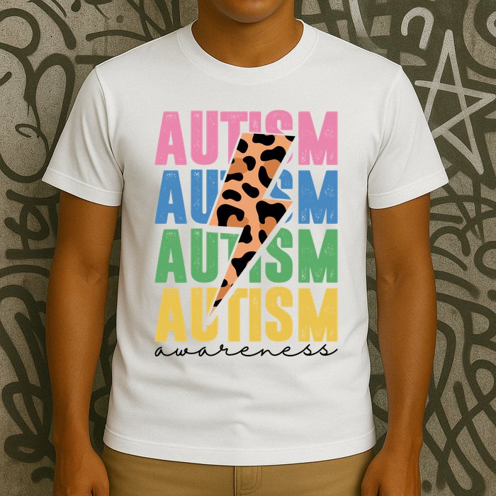 Autism Awareness Retro Cheetah T-Shirt